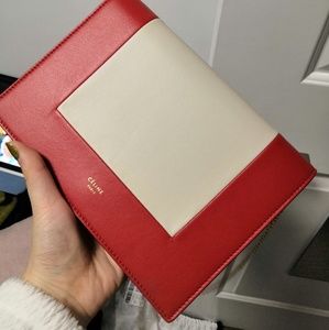 NWOT celine frame evening clutch on chain handbag